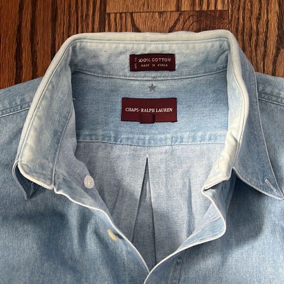 Vintage Chaps • Ralph Lauren Denim Shirt - 16 - Picture 5 of 5